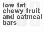recipe for low fat chewy fruit and oatmeal bars