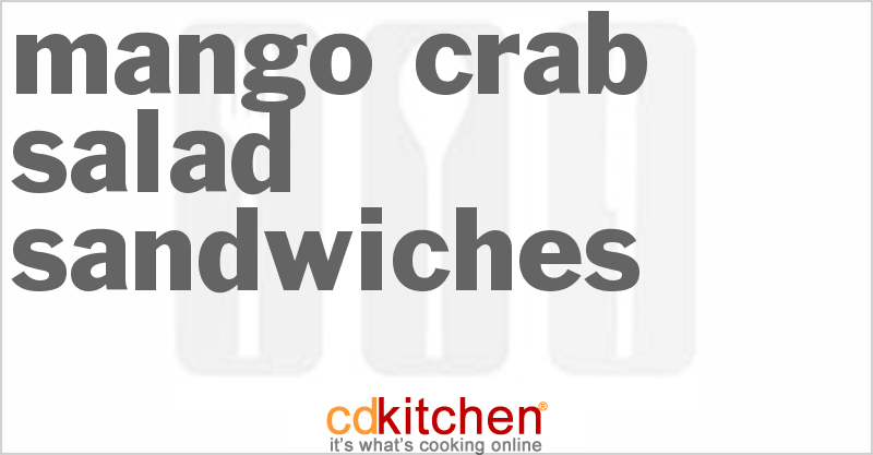 Mango Crab Salad Sandwiches - CDKitchen.com