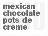 recipe for mexican chocolate pots de creme