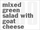 recipe for mixed green salad with goat cheese