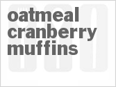 recipe for oatmeal cranberry muffins