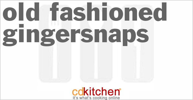 Old Fashioned Gingersnaps - CDKitchen.com