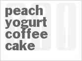 recipe for peach yogurt coffee cake