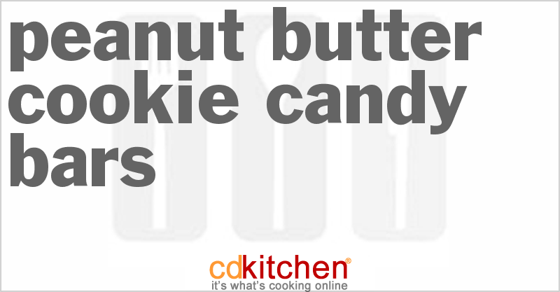 Peanut Butter Cookie Candy Bars - CDKitchen.com