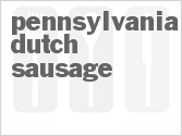 recipe for pennsylvania dutch sausage