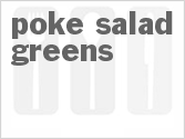 recipe for poke salad greens