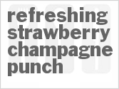 recipe for refreshing strawberry champagne punch