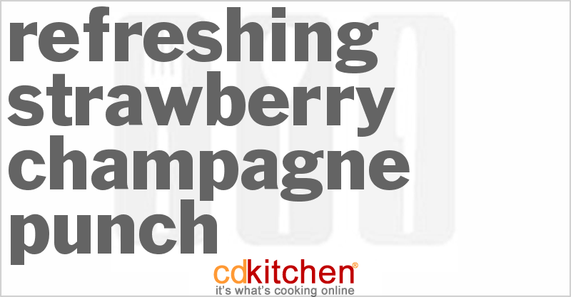 Refreshing Strawberry Champagne Punch - CDKitchen.com
