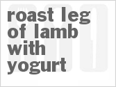 recipe for roast leg of lamb with yogurt