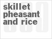 recipe for skillet pheasant and rice