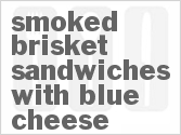 recipe for smoked brisket sandwiches with blue cheese