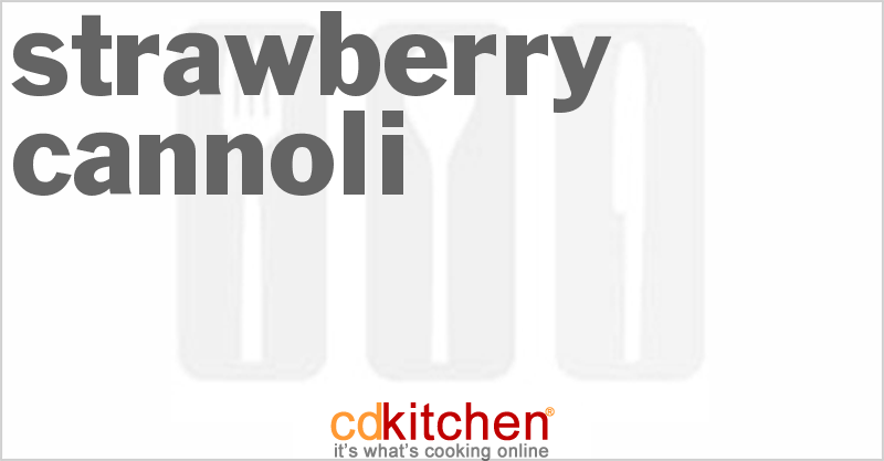 Strawberry Sugar Cone Cannoli - CDKitchen.com