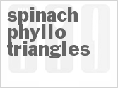 Spinach Phyllo Triangles