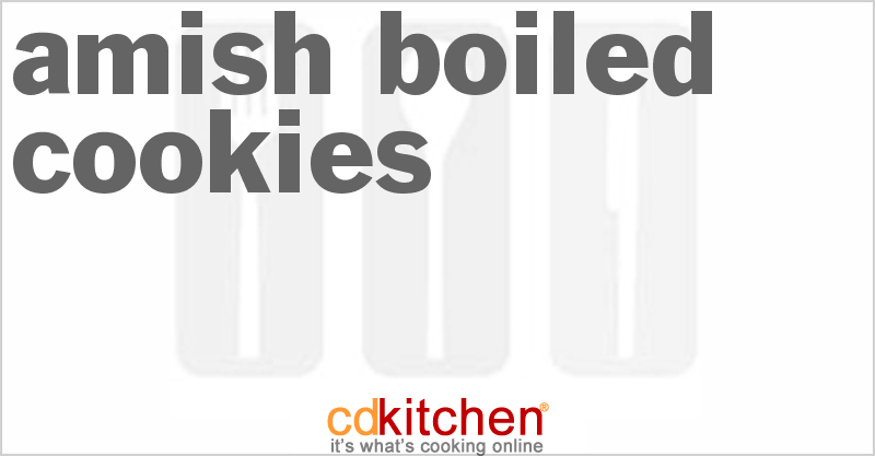 Amish Boiled Cookies - CDKitchen.com