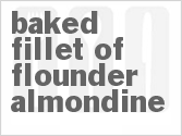 recipe for baked fillet of flounder almondine