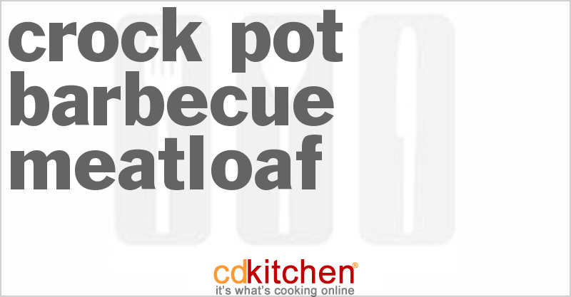 Barbecue Meatloaf - CDKitchen.com