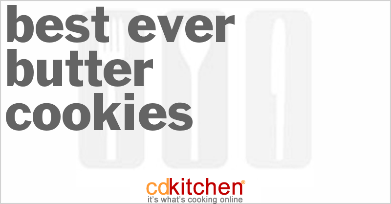 Best Ever Butter Cookies - CDKitchen.com