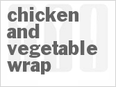 recipe for chicken and vegetable wrap