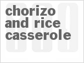 recipe for chorizo and rice casserole