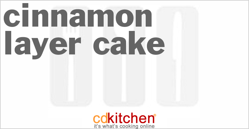 Cinnamon Layer Cake - CDKitchen.com