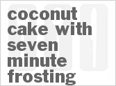 recipe for coconut cake with seven minute frosting