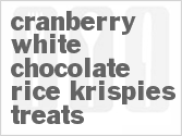 recipe for cranberry white chocolate rice krispies treats
