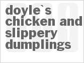 recipe for doyle's chicken and slippery dumplings