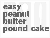 recipe for easy peanut butter pound cake