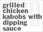 recipe for grilled chicken kabobs with dipping sauce