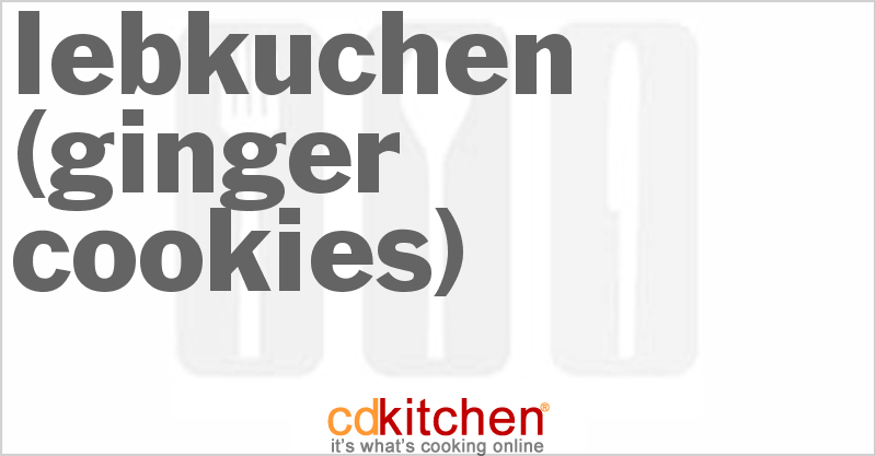 Lebkuchen (Ginger Cookies) - CDKitchen.com