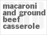 recipe for macaroni and ground beef casserole