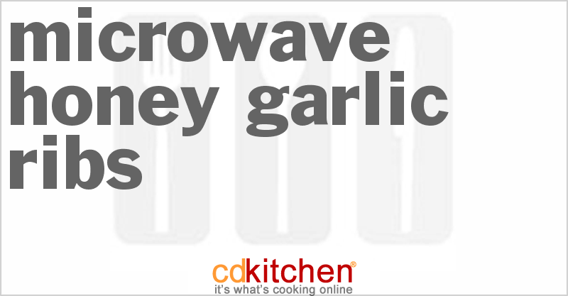 Microwave Honey Garlic Ribs - CDKitchen.com