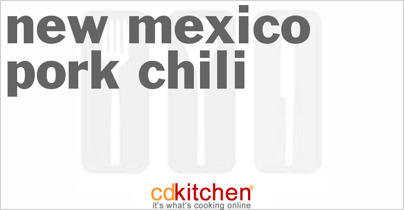New Mexico Pork Chili - CDKitchen.com