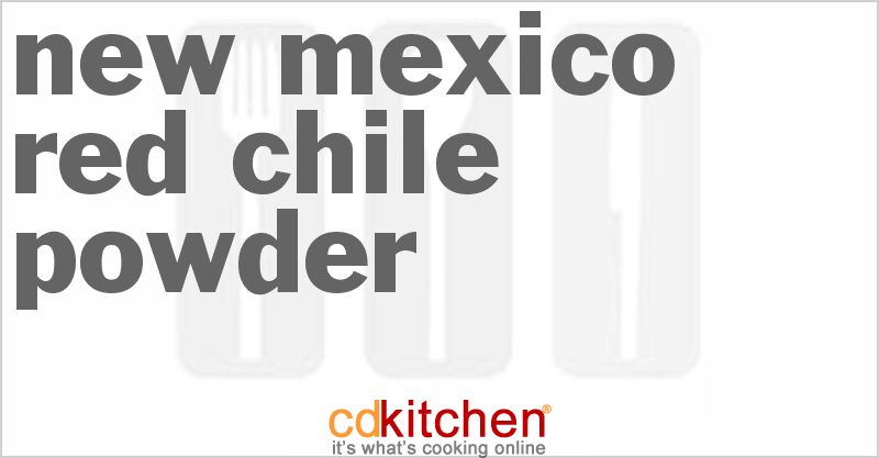 New Mexico Red Chile Powder - CDKitchen.com