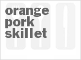 recipe for orange pork skillet