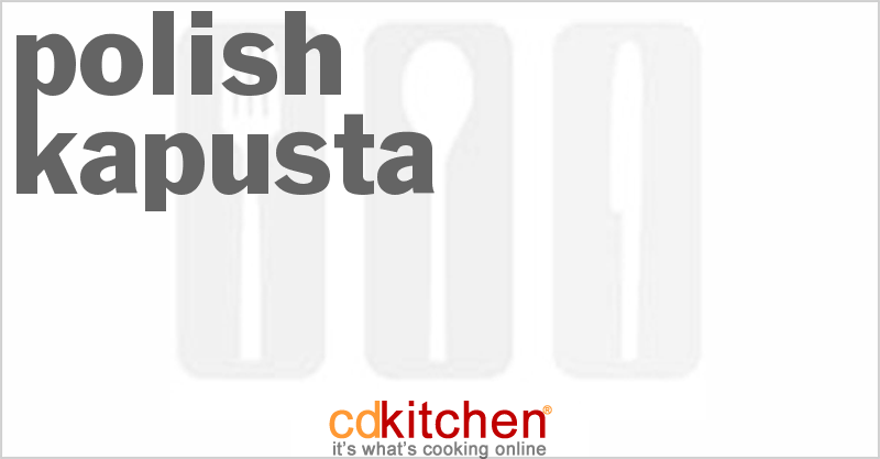 Polish Kapusta - CDKitchen.com