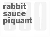 recipe for rabbit sauce piquant