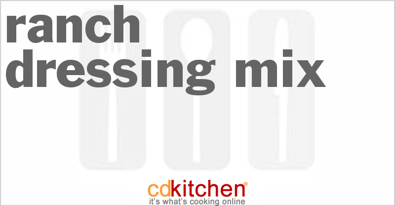 Ranch Dressing Mix - CDKitchen.com