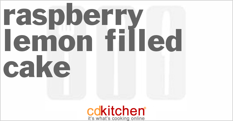 Raspberry Lemon Filled Cake - CDKitchen.com