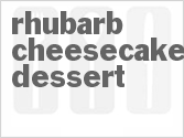 recipe for rhubarb cheesecake dessert