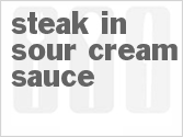recipe for steak in sour cream sauce