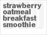 recipe for strawberry oatmeal breakfast smoothie