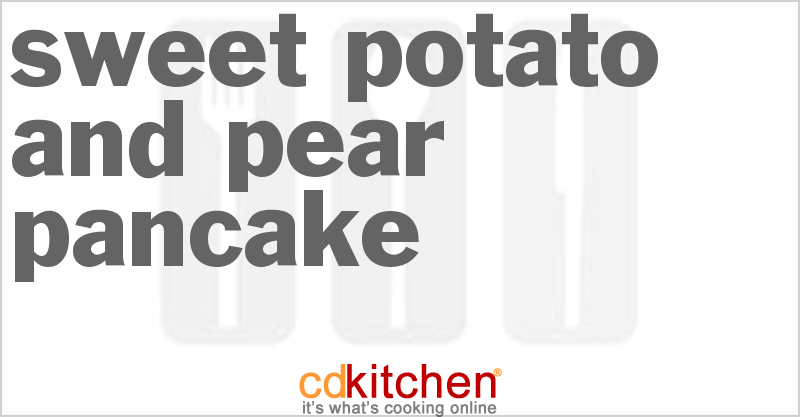 Sweet Potato And Pear Pancake - CDKitchen.com