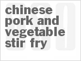 Chinese Pork And Vegetable Stir-Fry