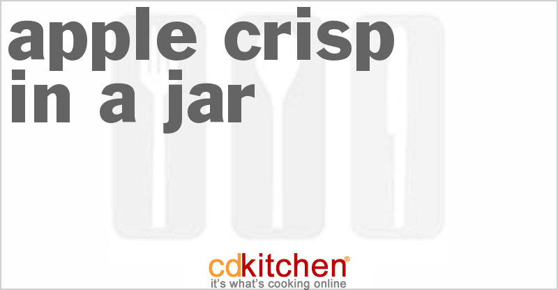 Apple Crisp In A Jar - CDKitchen.com
