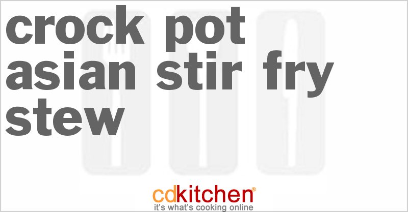 Asian Stir-Fry Stew - CDKitchen.com
