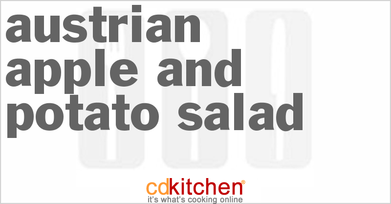 Austrian Apple And Potato Salad - CDKitchen.com
