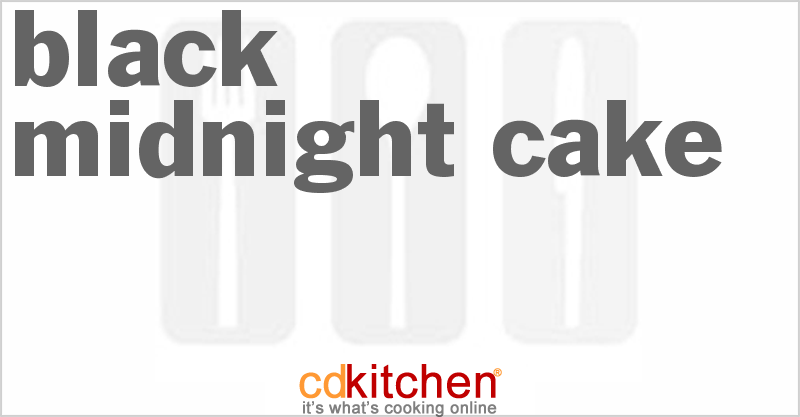 Black Midnight Cake - CDKitchen.com