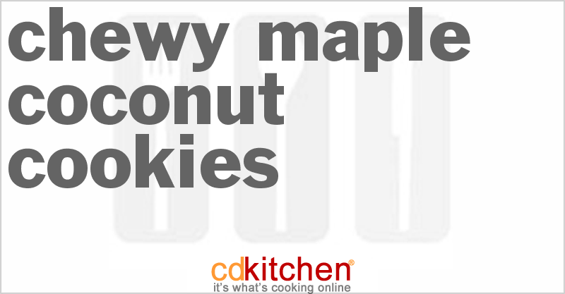 Chewy Maple Coconut Cookies - CDKitchen.com