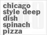 recipe for chicago-style deep-dish spinach pizza